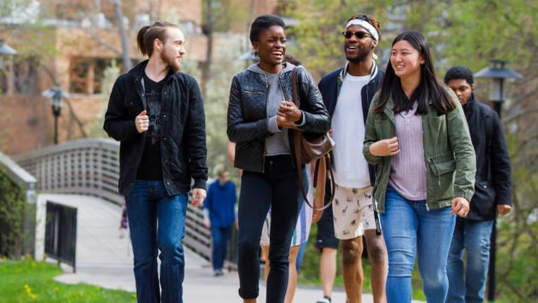 Students walking together